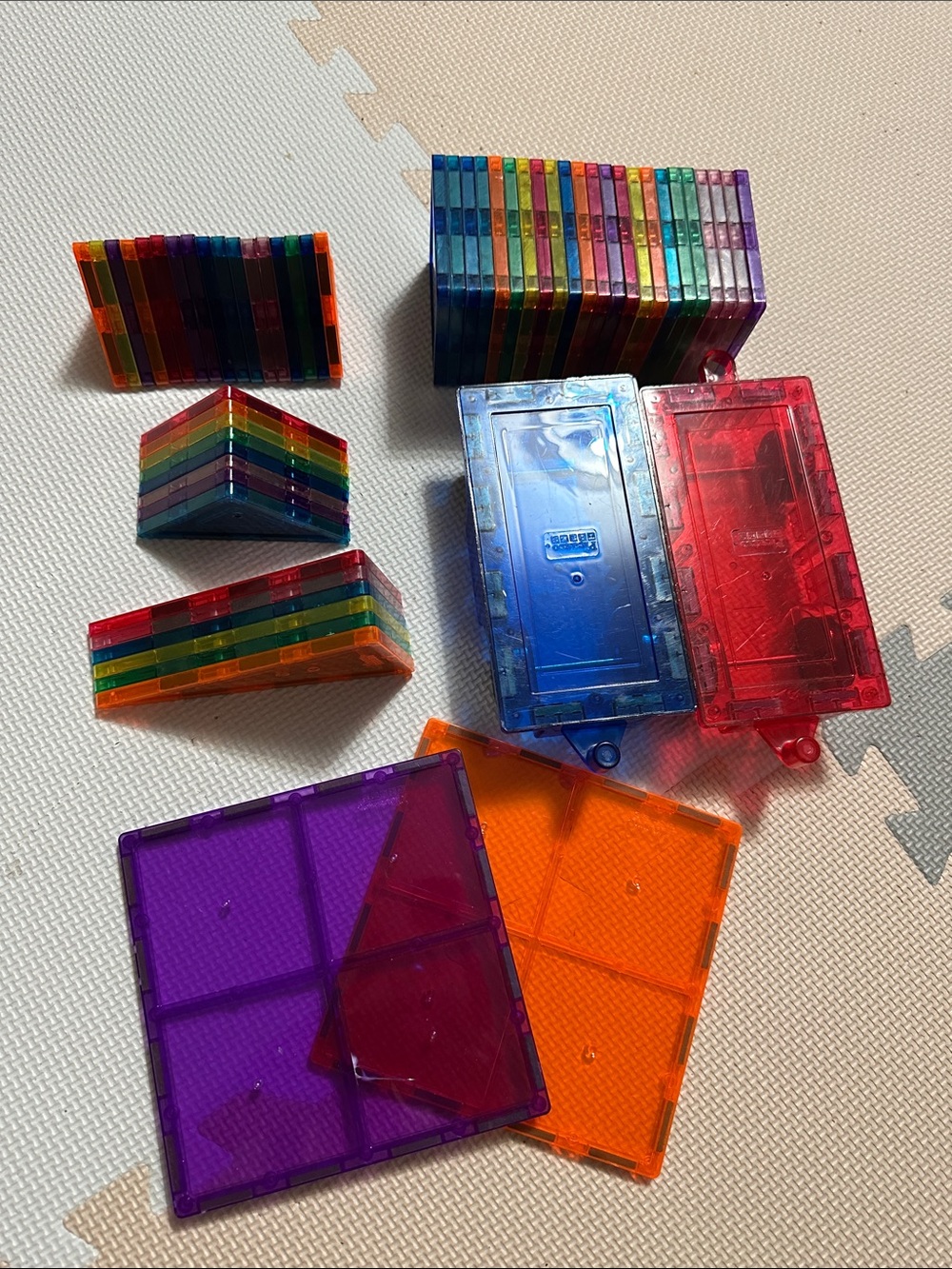 Picasso Magnetic Building Tiles Set - Multi Color